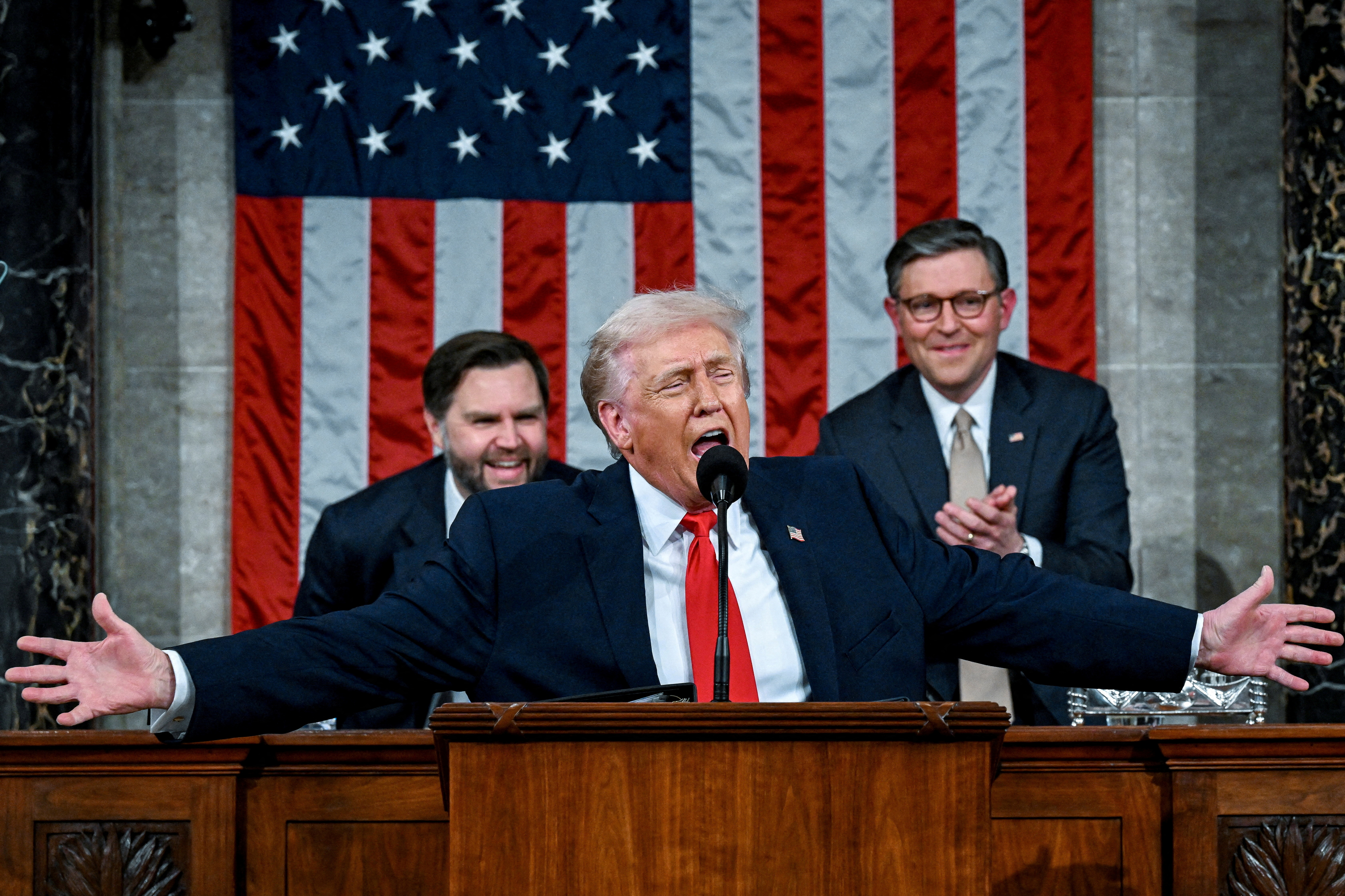 FILE PHOTO: U.S. President Donald Trump delivers the State of the Union address at the U.S. Capitol in Washington D.C.