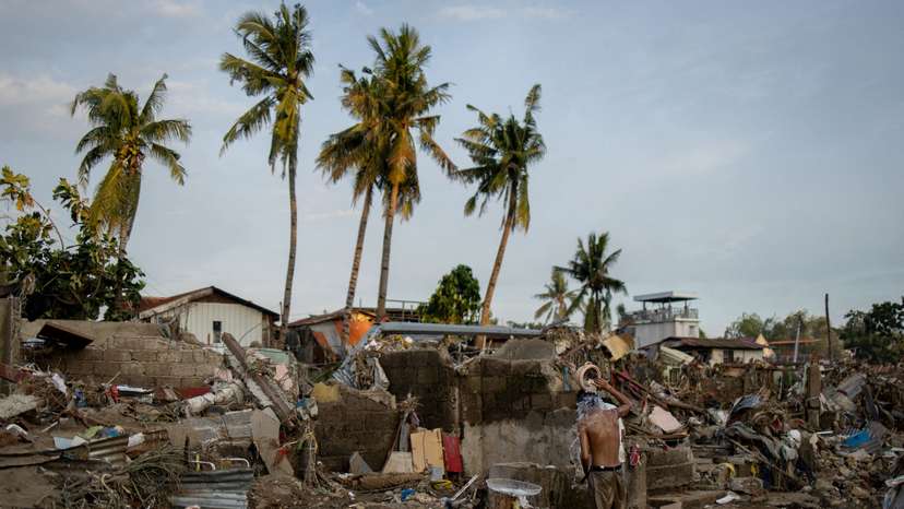 Aftermath of Typhoon Kalmaegi in Cebu, Philippines