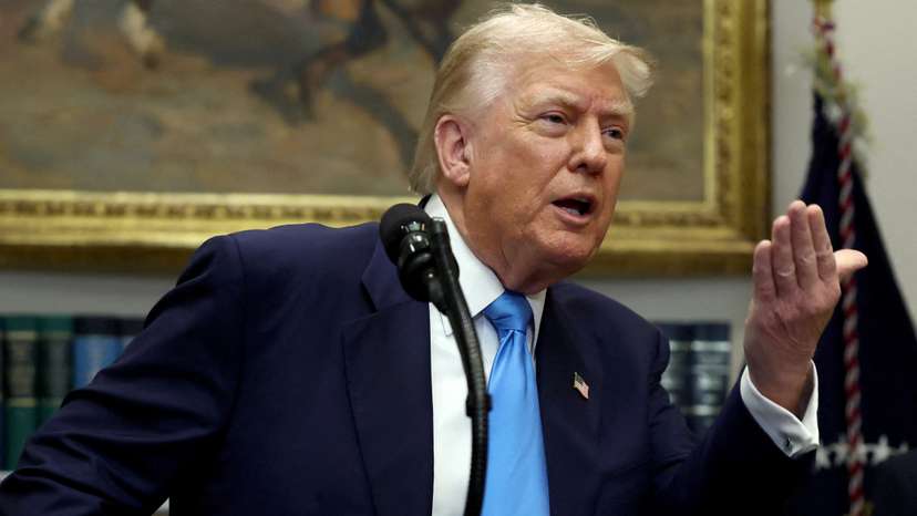 U.S. President Trump signs the VA Home Loan Program Reform Act at the White House in Washington, D.C.