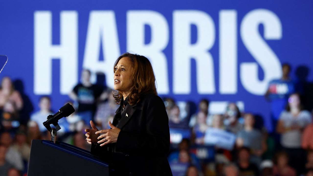 Democratic presidential nominee Kamala Harris campaigns in Wilkes-Barre