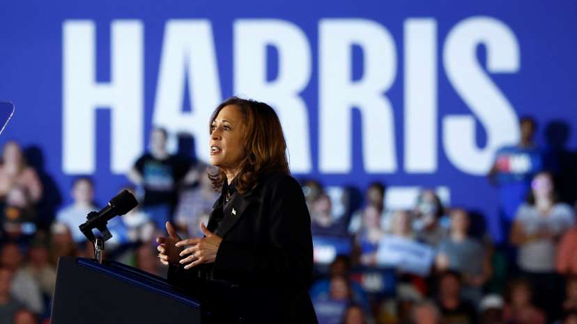 Democratic presidential nominee Kamala Harris campaigns in Wilkes-Barre
