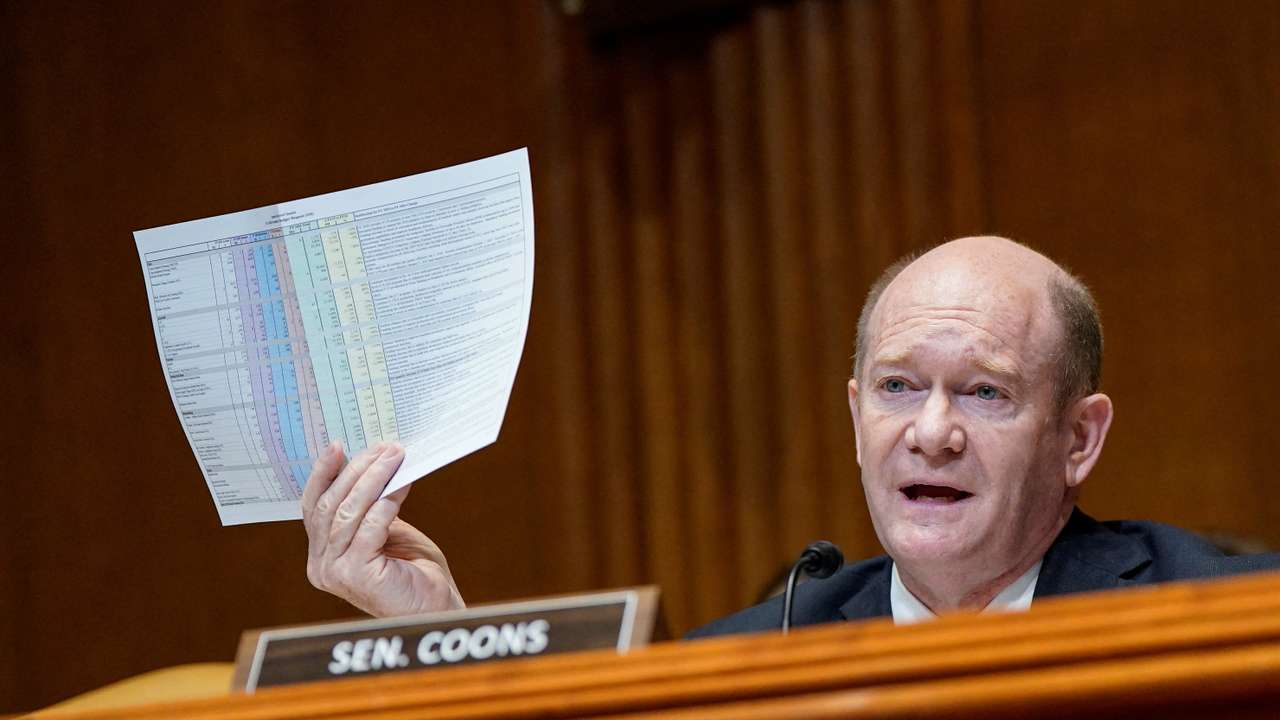 Pentagon leaders appear before Senate Appropriations Committee hearing on Defense Department budget, in Washington