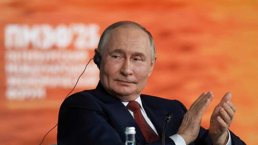 FILE PHOTO: Russia's President Putin attends St. Petersburg International Economic Forum