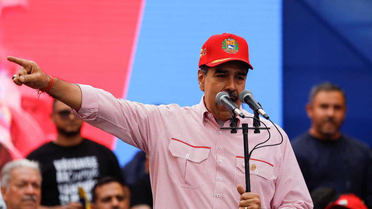 Venezuela's President Maduro hosts a swearing-in ceremony for community-based organizations at Miraflores Palace in Caracas