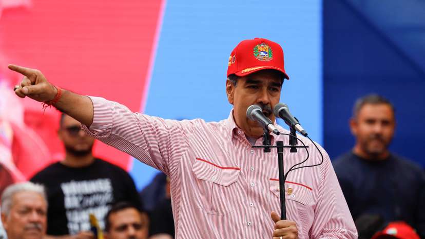 Venezuela's President Maduro hosts a swearing-in ceremony for community-based organizations at Miraflores Palace in Caracas