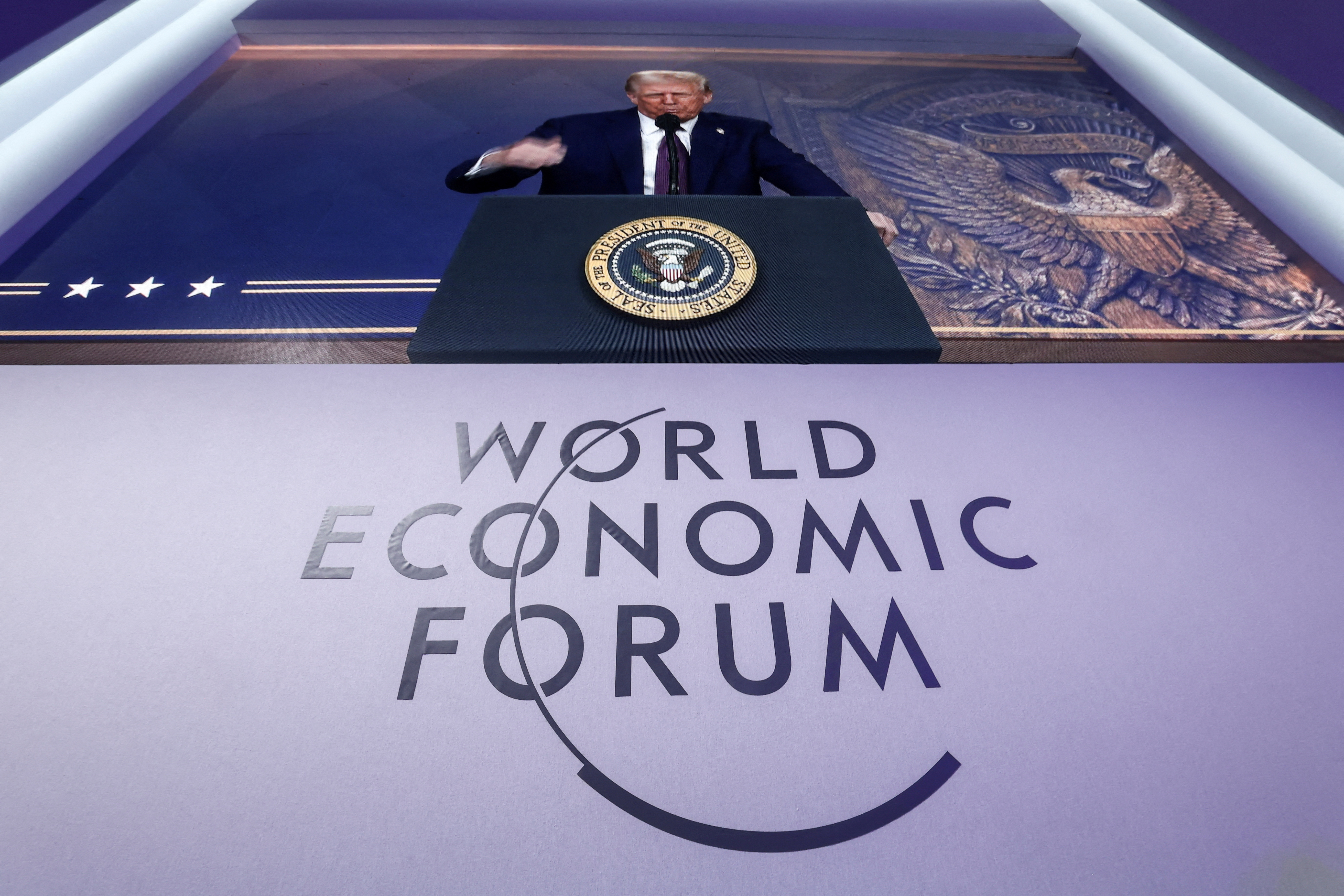 FILE PHOTO: 55th annual World Economic Forum (WEF) meeting in Davos