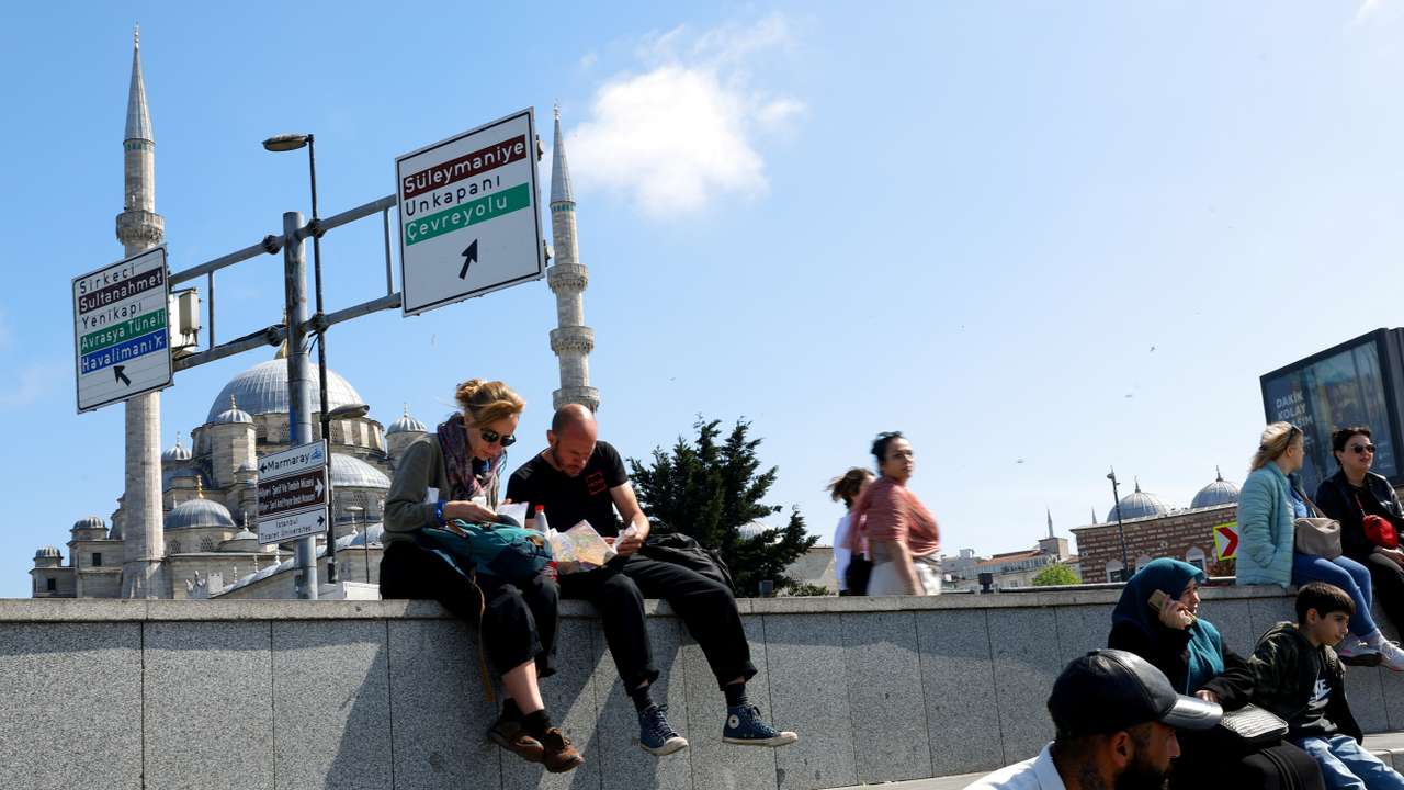 Aftermath of earthquake in Istanbul
