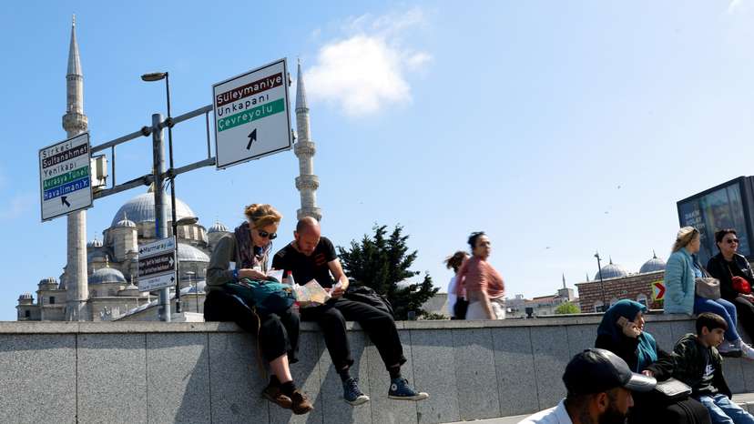 Aftermath of earthquake in Istanbul