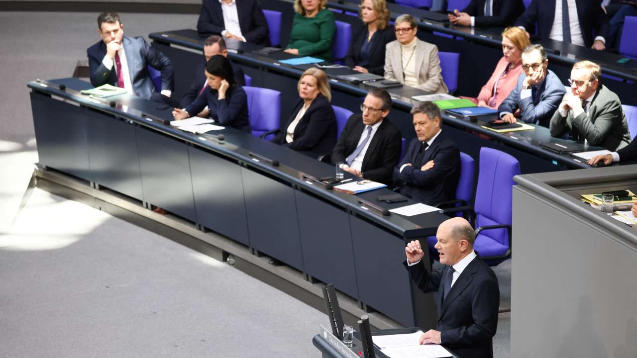 Session of German lower house of parliament Bundestag ahead of the general election, in Berlin