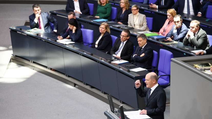 Session of German lower house of parliament Bundestag ahead of the general election, in Berlin