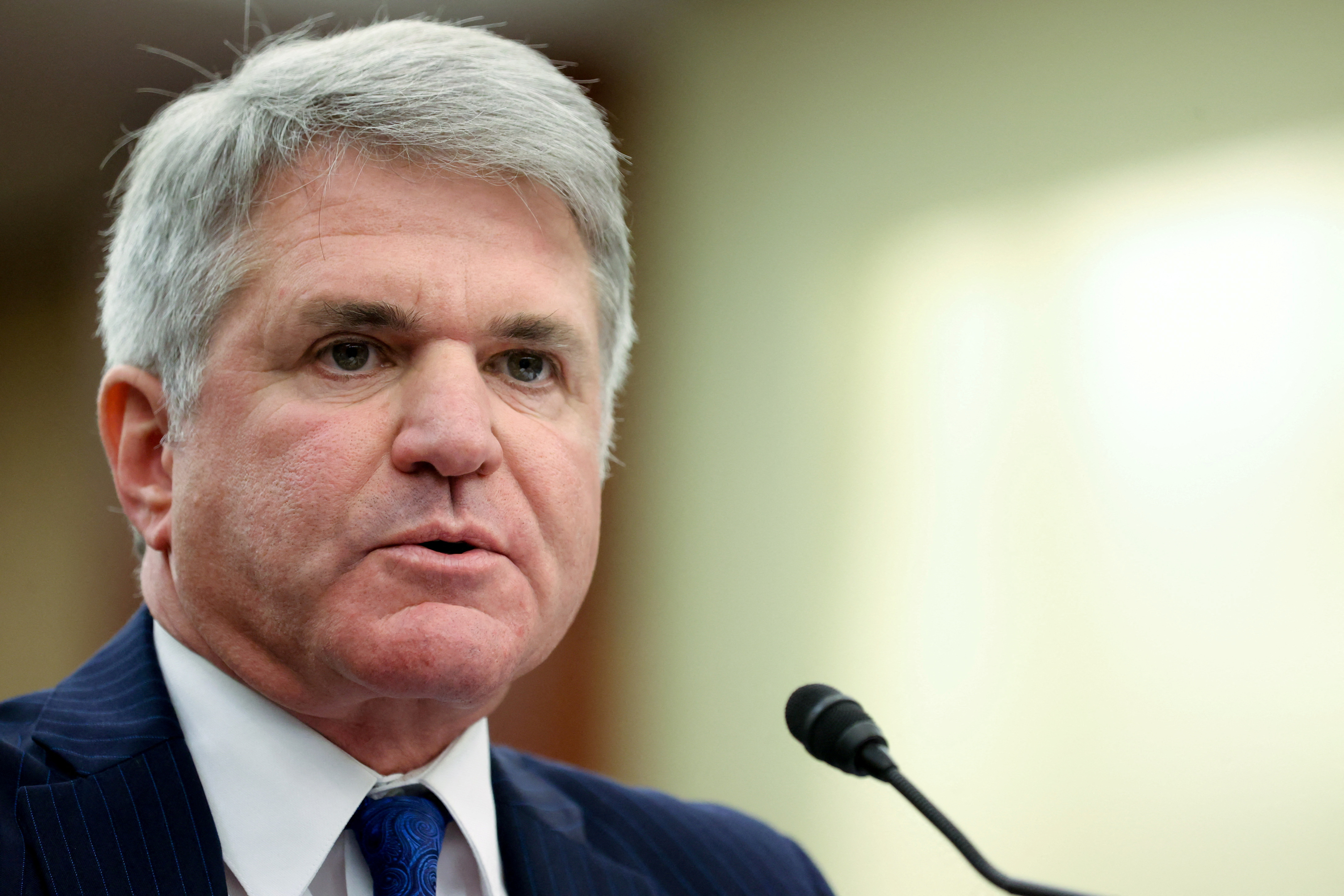 U.S. Representative McCaul participates in a Republican-led forum on the possible origins of the COVID-19 coronavirus outbreak in Wuhan, China, on Capitol Hill in Washington