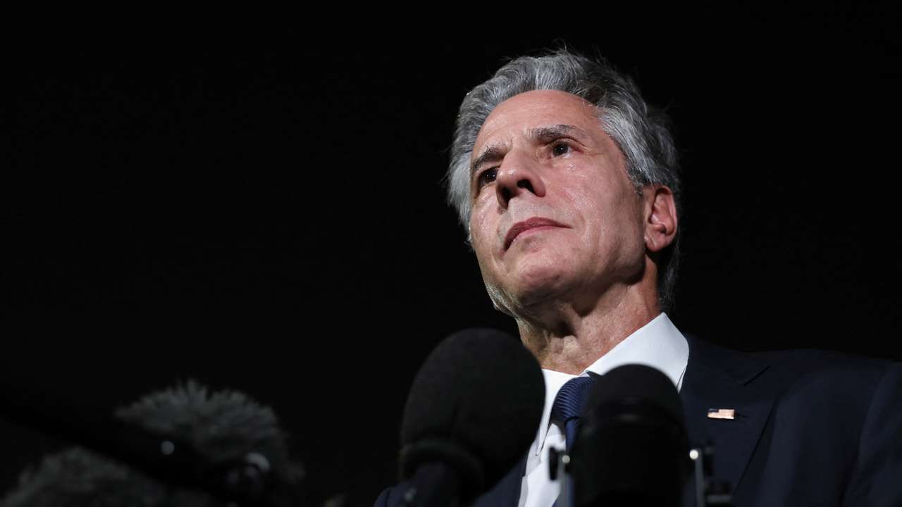 U.S. Secretary of State Antony Blinken arrives at Qatar