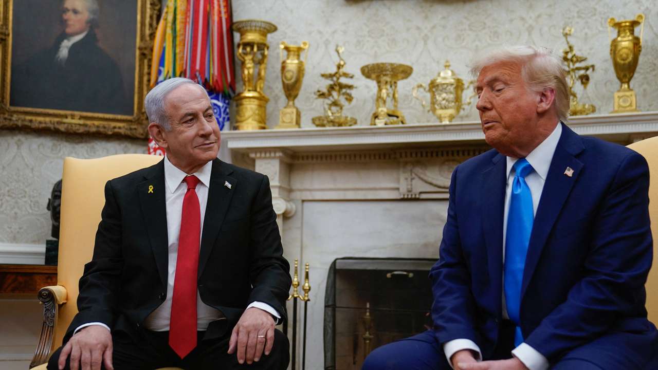 U.S. President Trump meets Israeli PM Netanyahu in Washington
