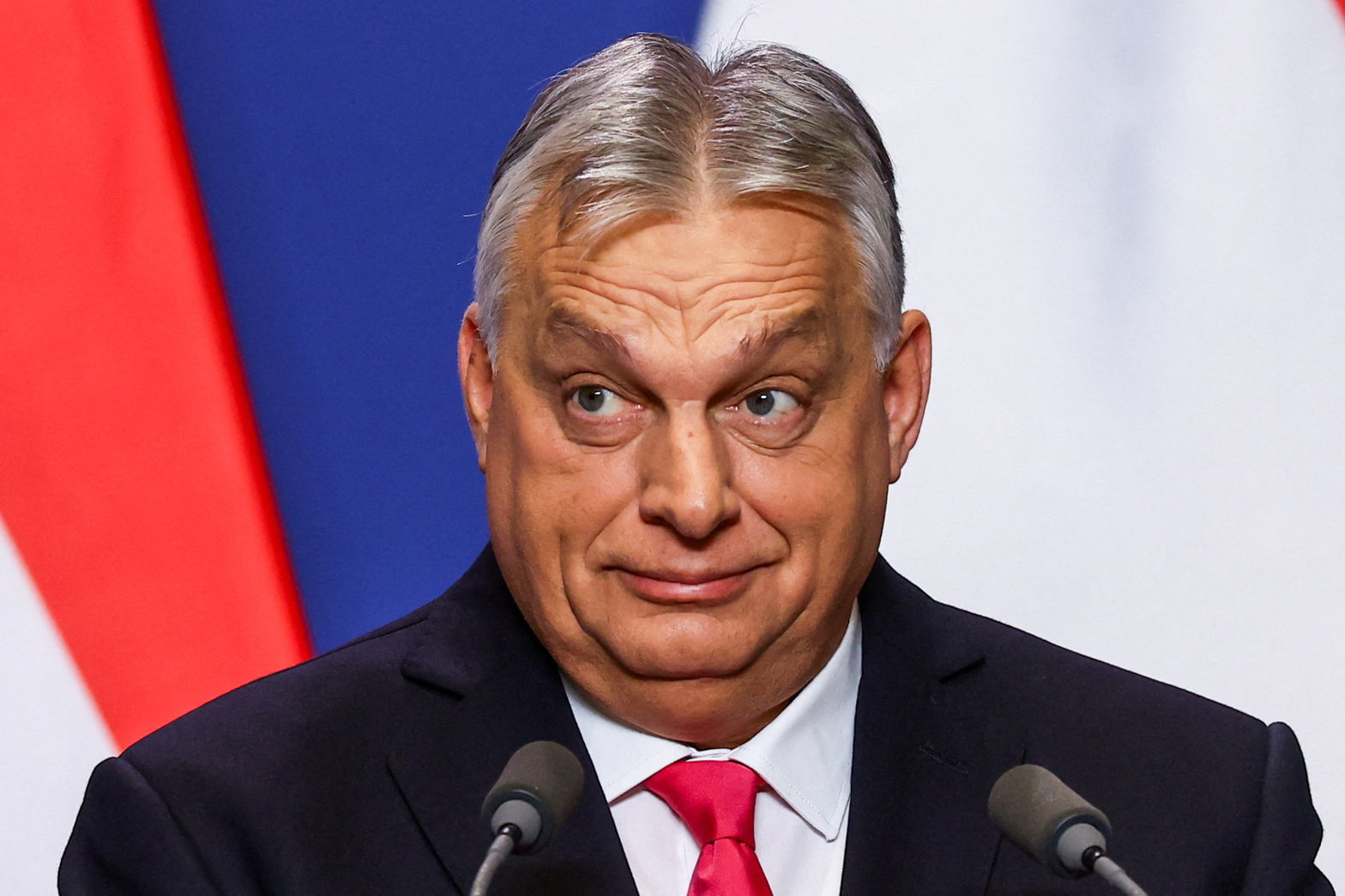 Hungarian Prime Minister Viktor Orban holds an international press conference in Budapest