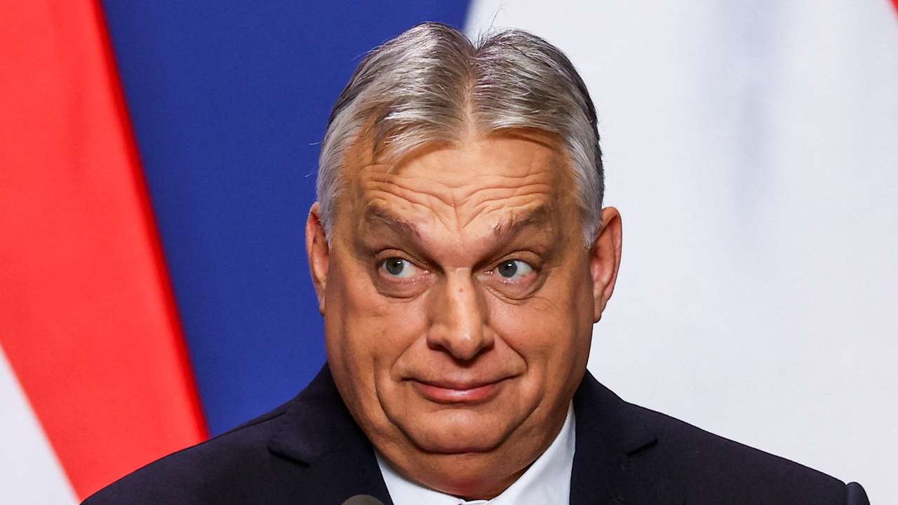 Hungarian Prime Minister Viktor Orban holds an international press conference in Budapest
