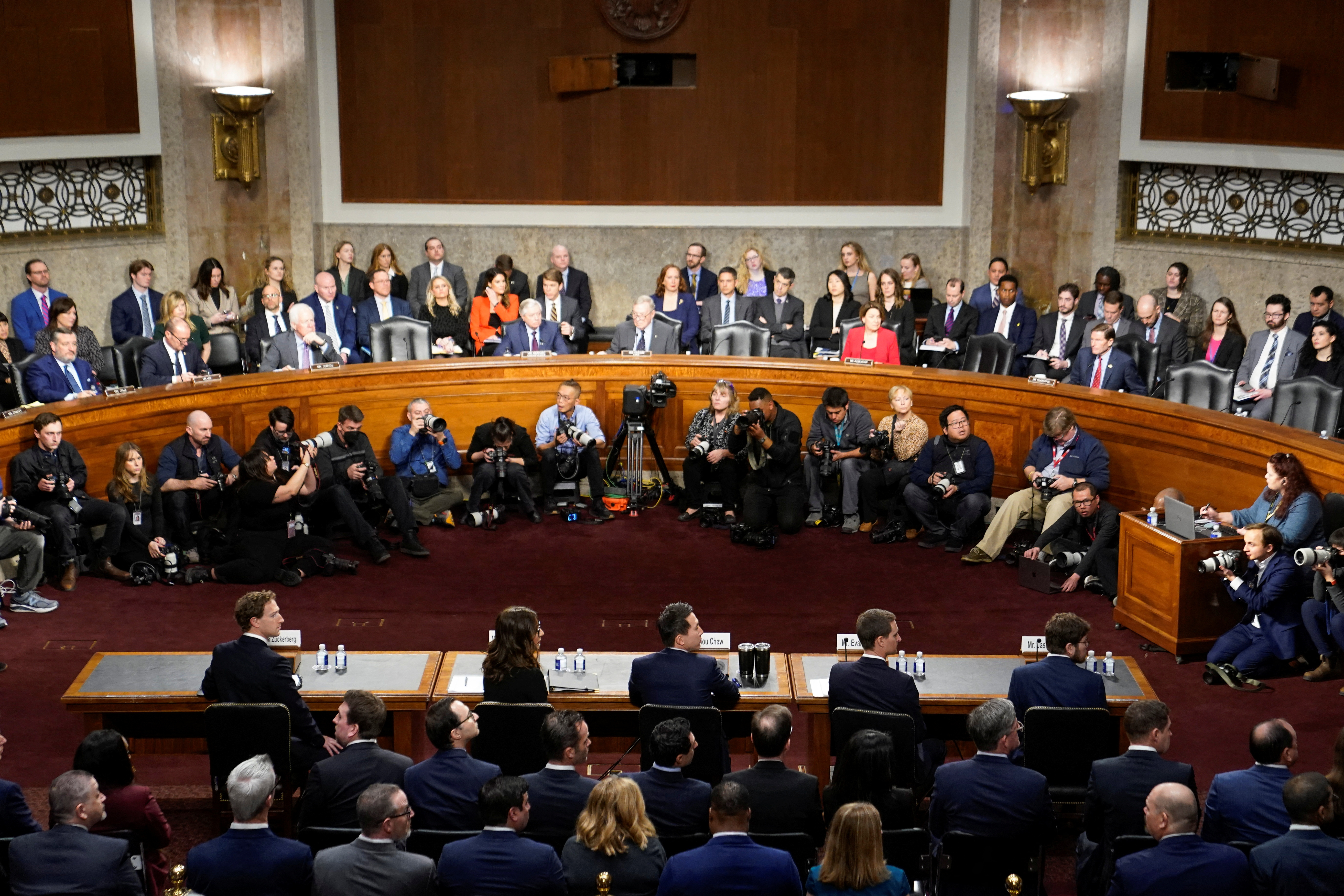 Senate Judiciary Committee hearing on online child sexual exploitation, at the U.S. Capitol in Washington
