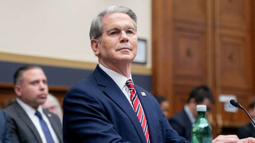 FILE PHOTO: U.S. Treasury Secretary Scott Bessent testifies before the House Financial Services Committee