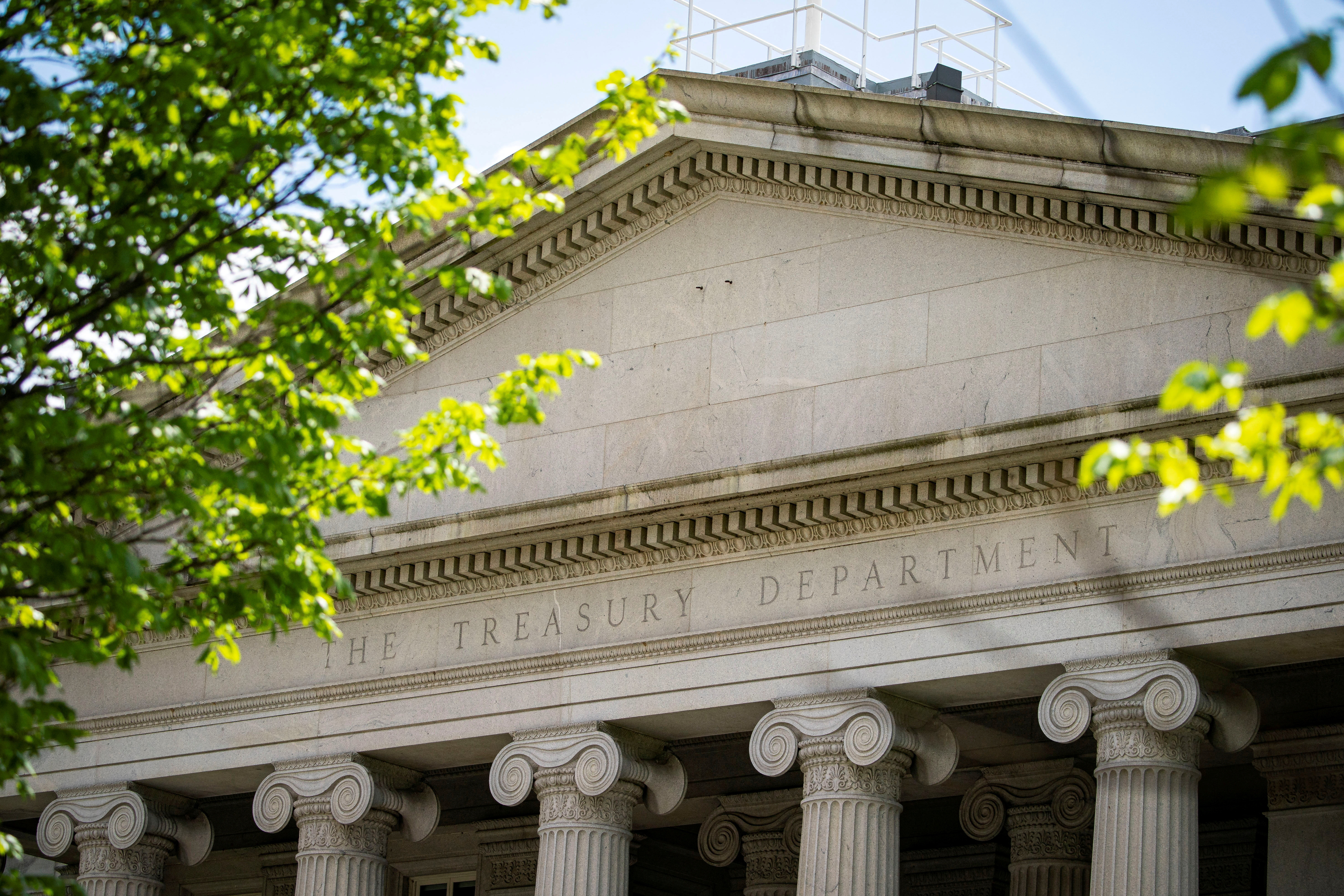 _uFILE PHOTO: The Treasury Department is pictured in Washington