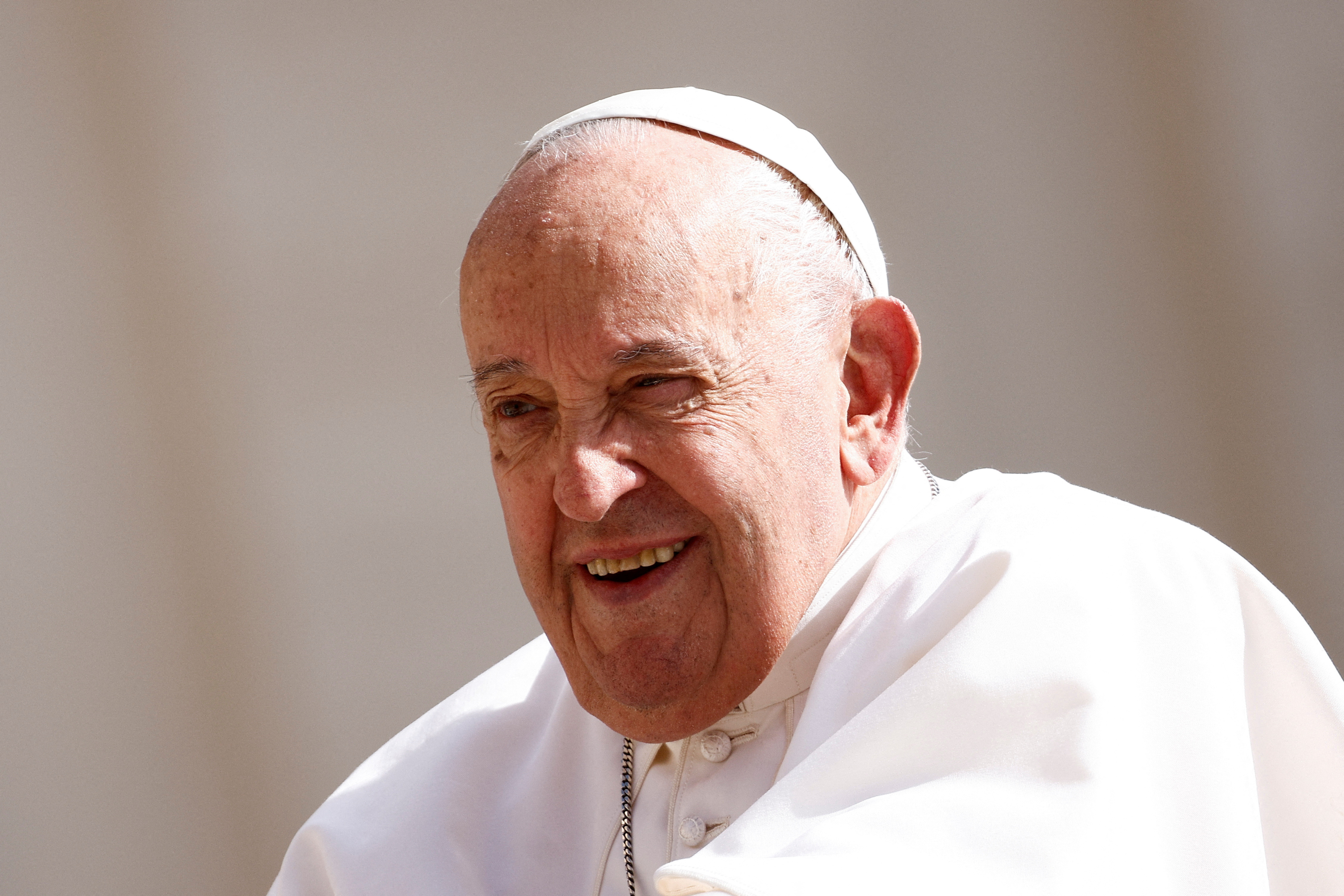 FILE PHOTO: Pope Francis holds the weekly general audience at the Vatican