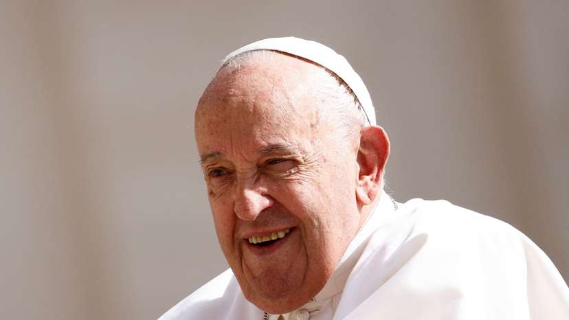 FILE PHOTO: Pope Francis holds the weekly general audience at the Vatican