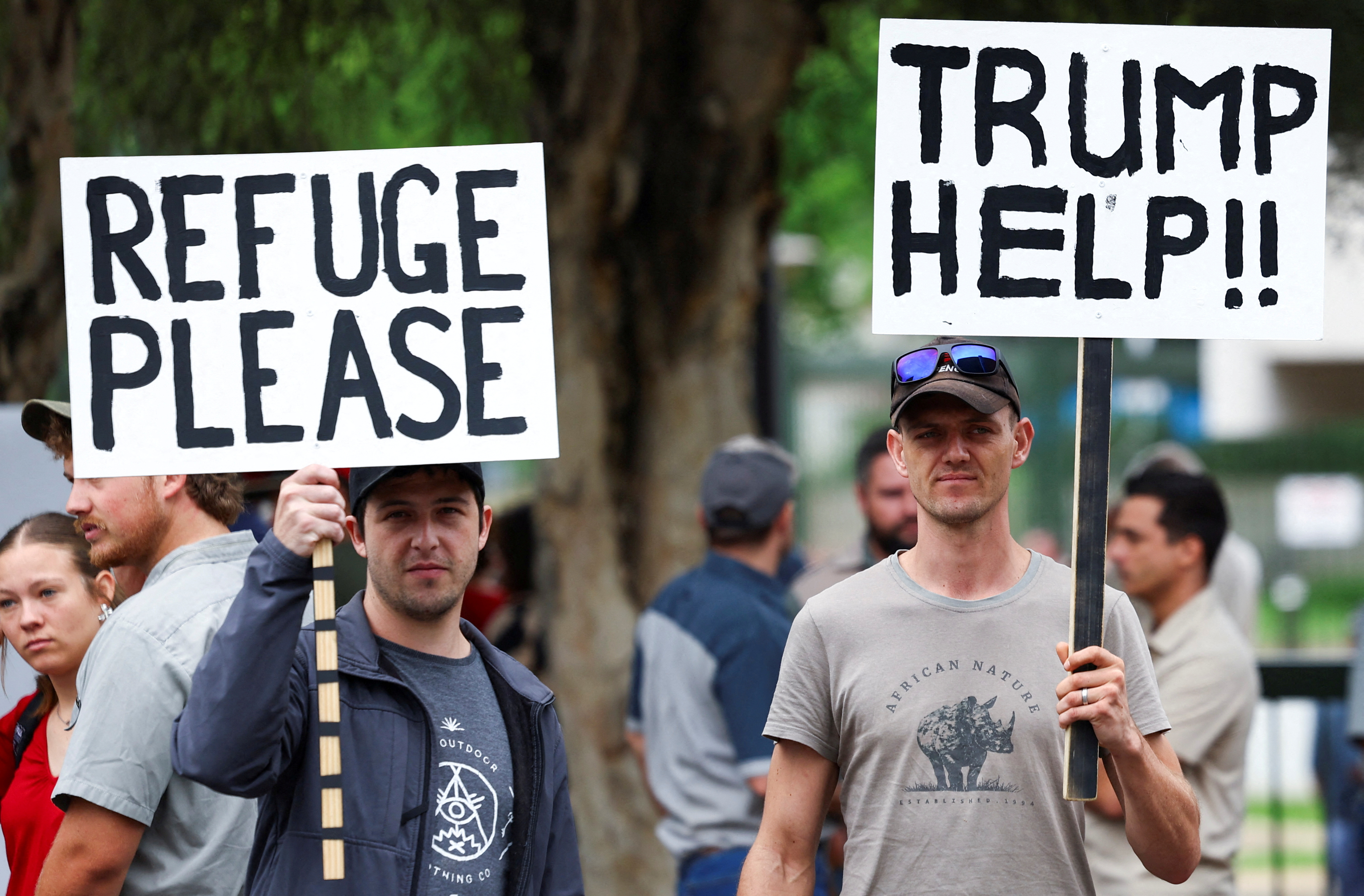 FILE PHOTO: Pro-Trump Demonstration outside the U.S. Embassy in Pretoria