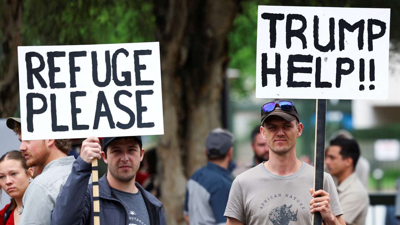 FILE PHOTO: Pro-Trump Demonstration outside the U.S. Embassy in Pretoria