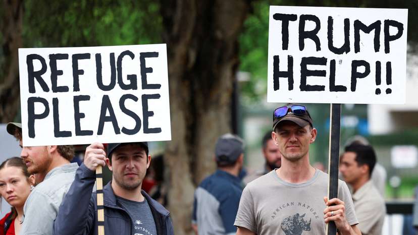 FILE PHOTO: Pro-Trump Demonstration outside the U.S. Embassy in Pretoria