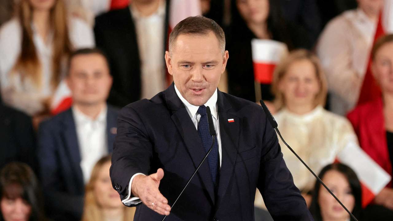 FILE PHOTO: Historian Karol Nawrocki is announced as Poland's main opposition party Law and Justice (PiS) candidate for a presidential election in 2025