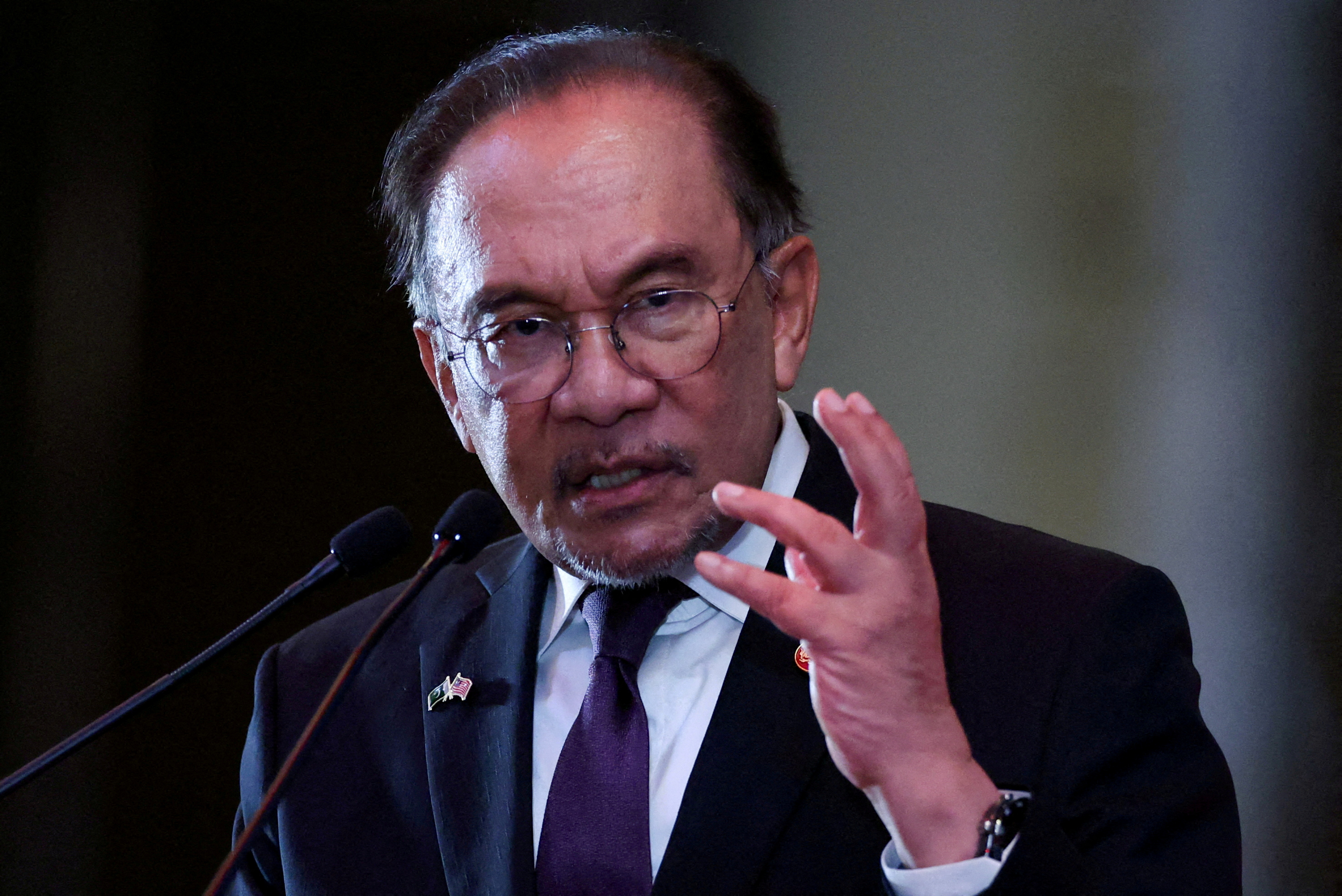 FILE PHOTO: Malaysia's Prime Minister Anwar Ibrahim in Kuala Lumpur
