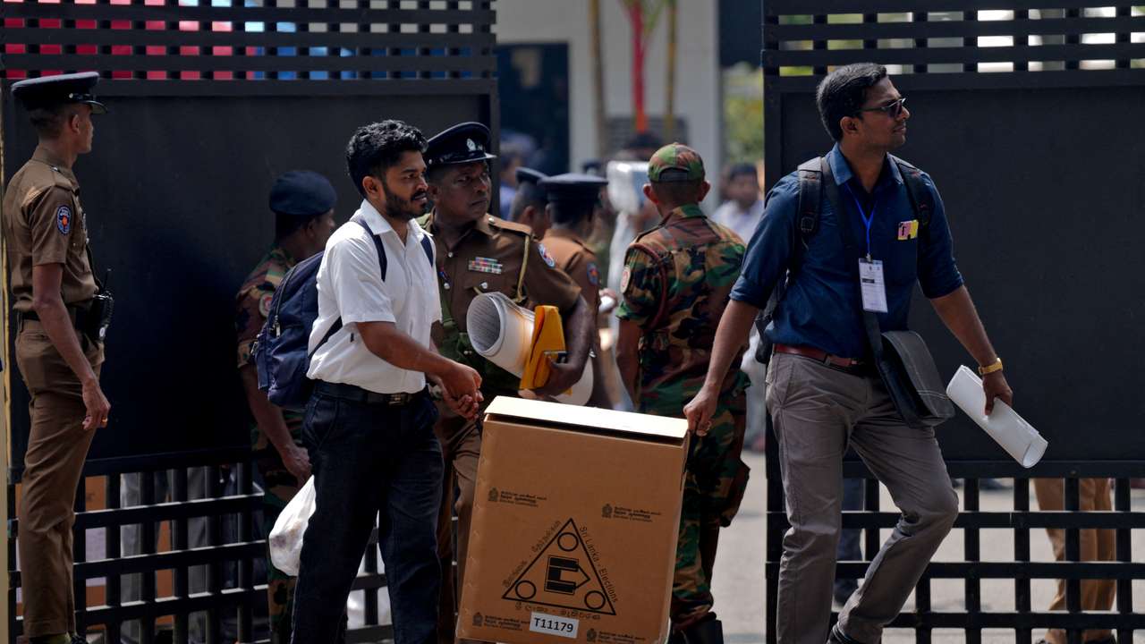 A day before the Parliamentary Election, in Colombo