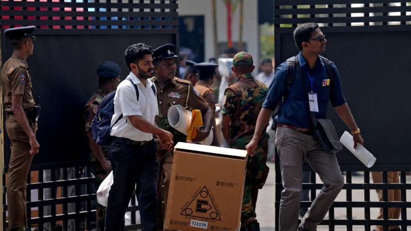 A day before the Parliamentary Election, in Colombo