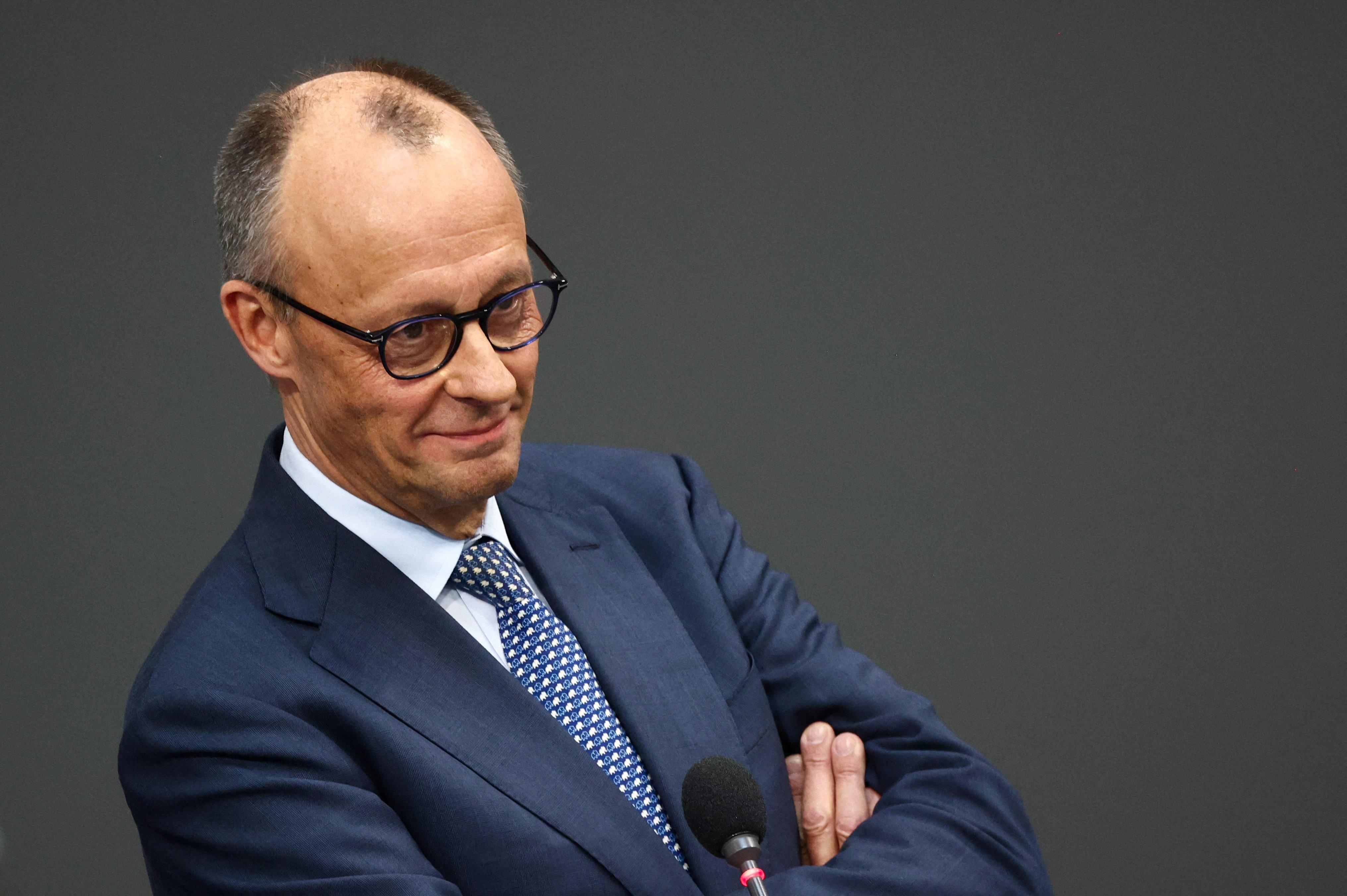 German Chancellor Merz attends plenum session of the Bundestag, in Berlin