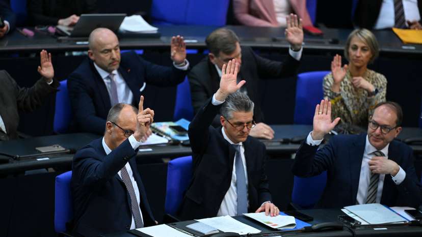 Extraordinary session of the outgoing lower house of parliament, the Bundestag, in Berlin