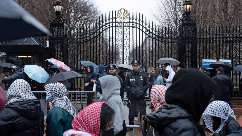 Protest at Columbia University