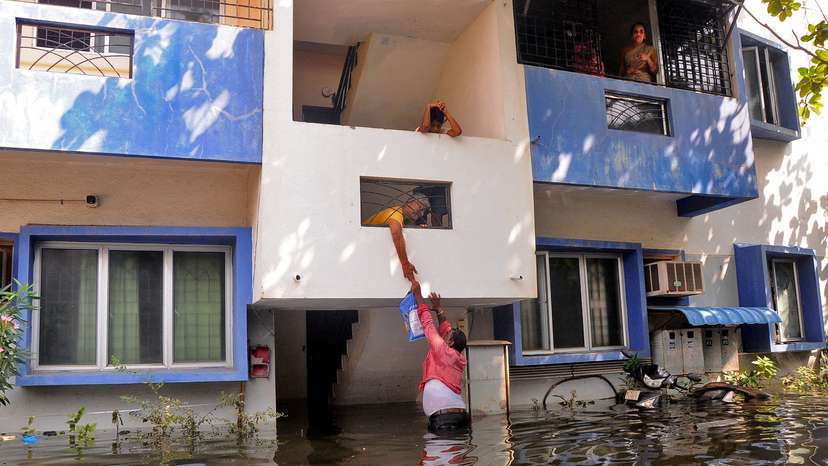 Aftermath of Cyclone Michaung, in Chennai