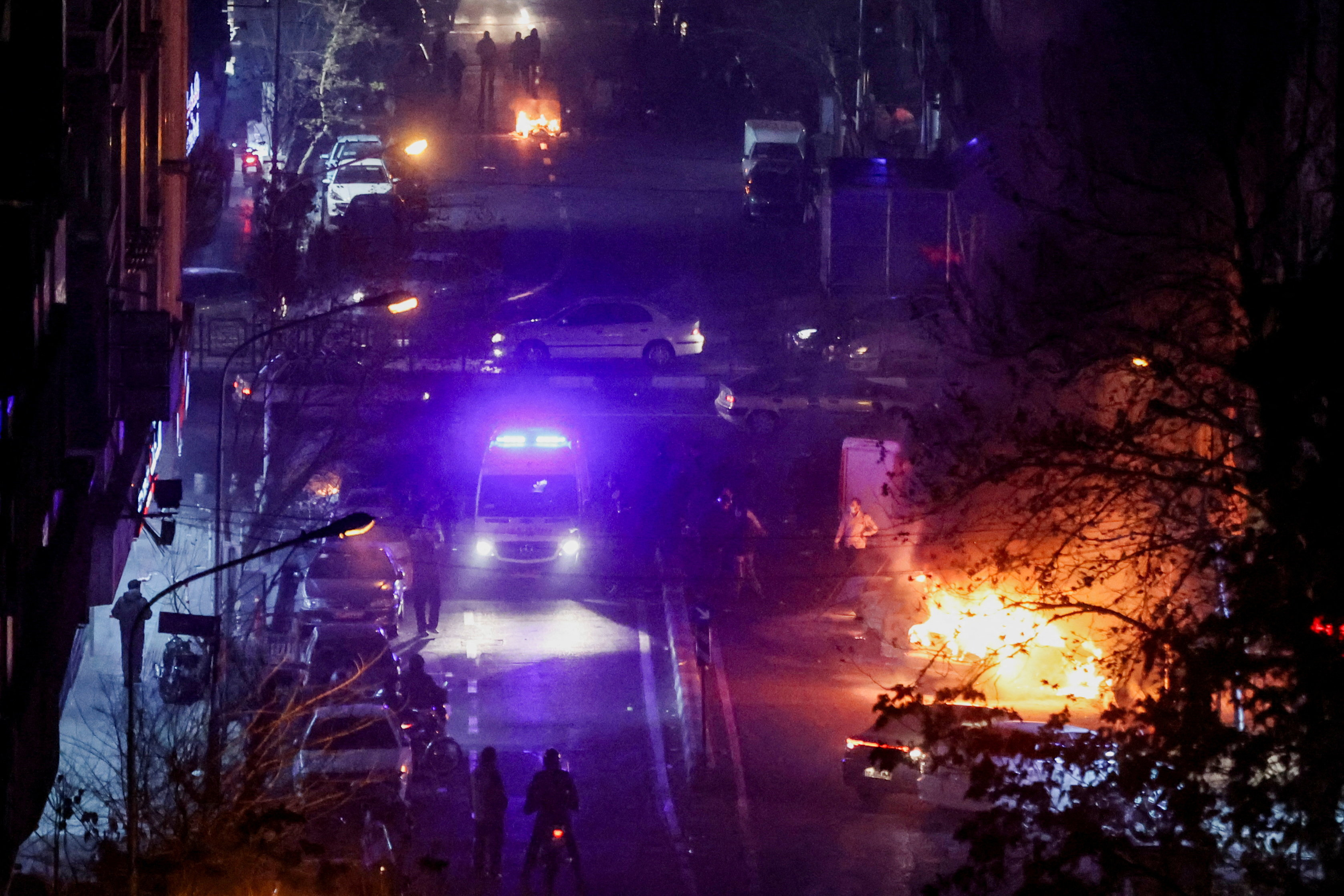 Protest over the collapse of the currency's value, in Tehran