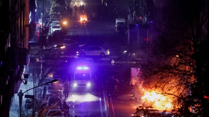 Protest over the collapse of the currency's value, in Tehran