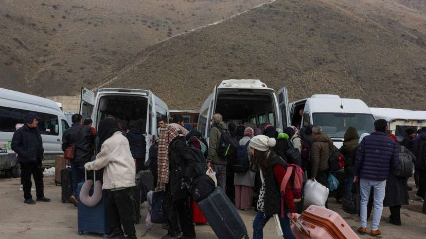 Kapikoy Border Gate, between Turkey and Iran, in Van province