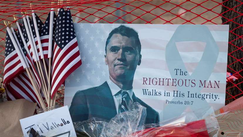 People mourn following the fatal shooting of conservative activist Charlie Kirk