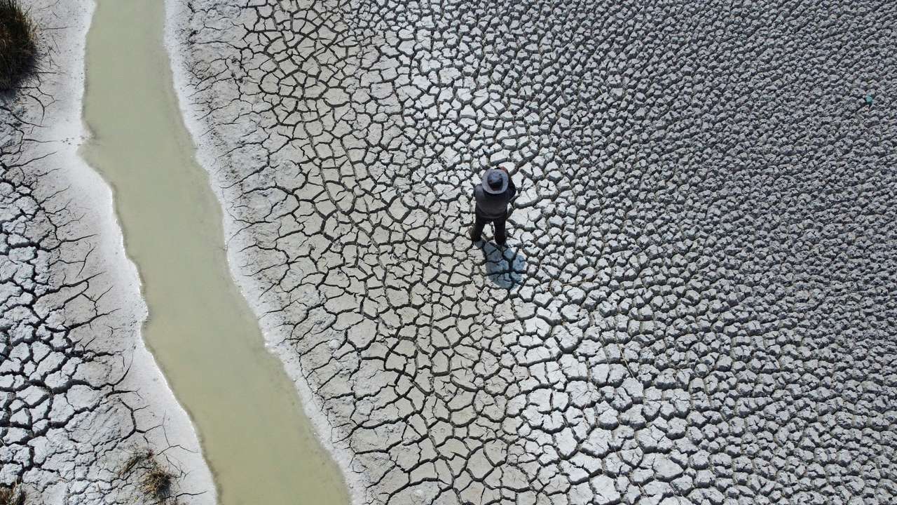 FILE PHOTO: Lake Titicaca shrinks amid extreme drought, on Cojata Island