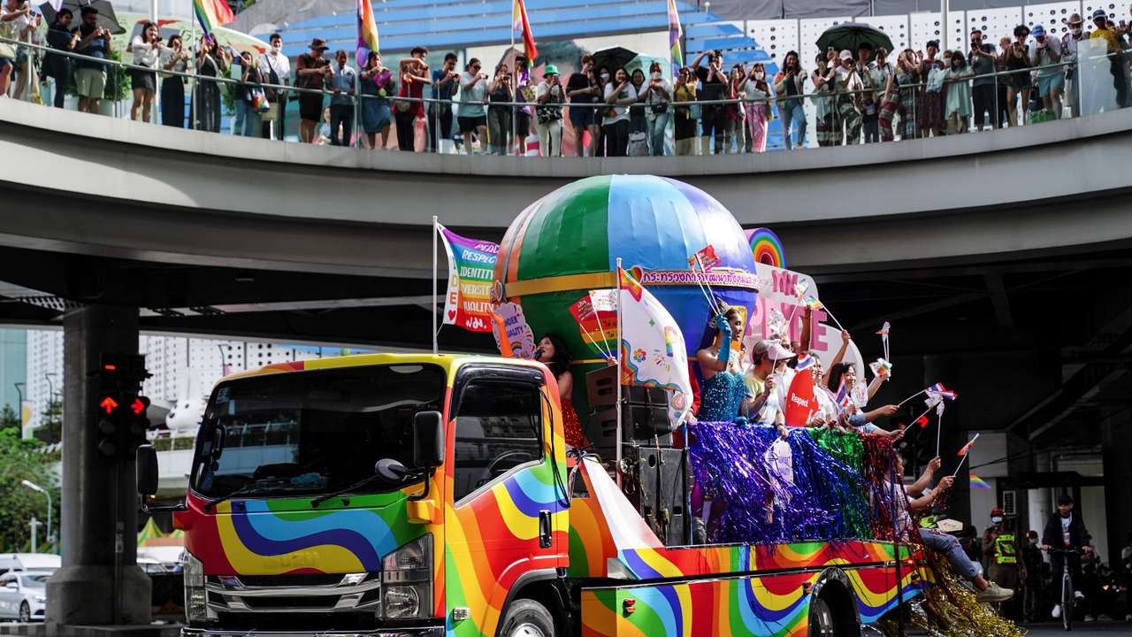 LGBTQ+ Members Parade To Celebrate Pride Month.