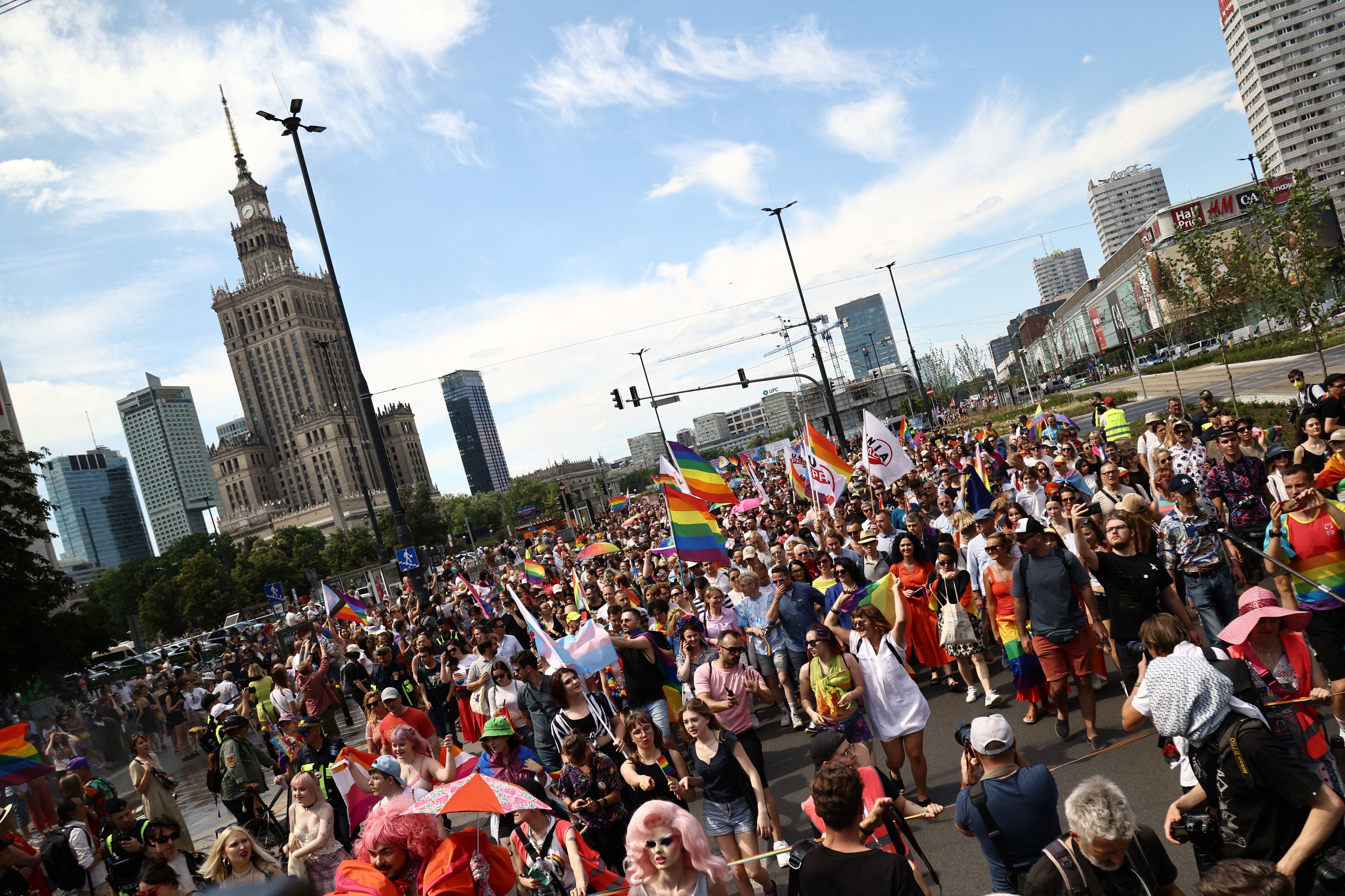 Warsaw Equality Parade 2022 and KyivPride, in Warsaw