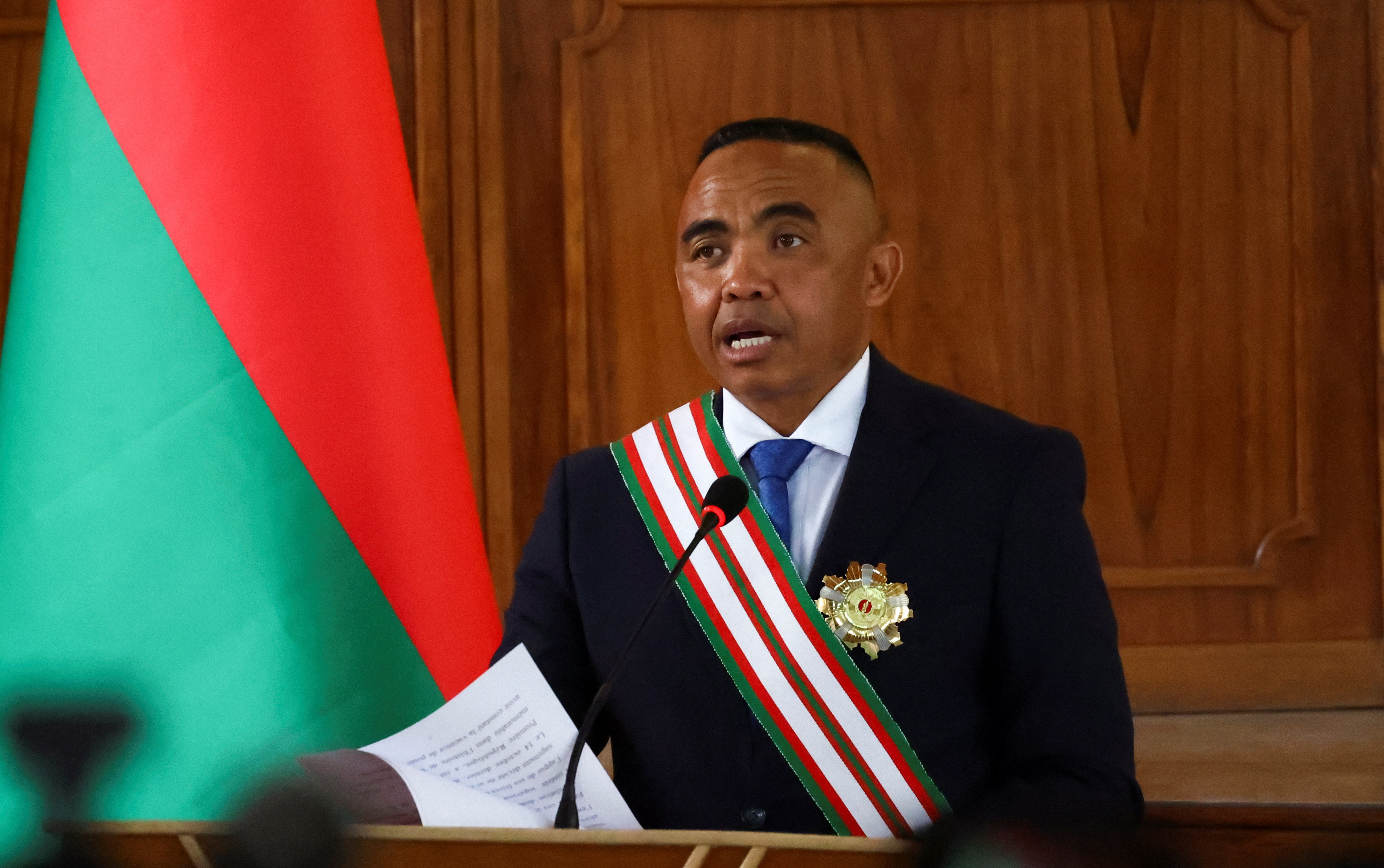 Madagascar military ruler Randrianirina sworn in as president