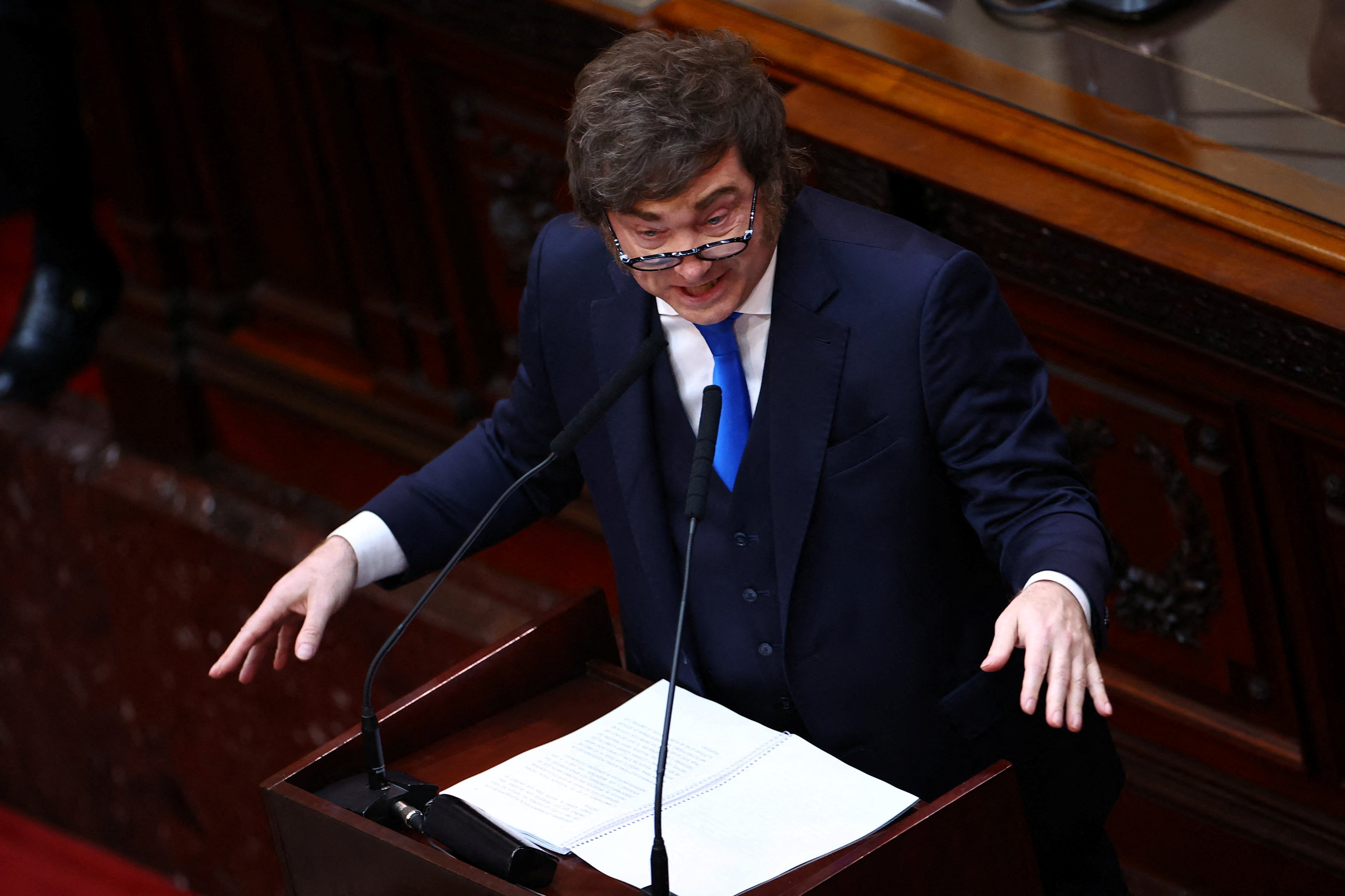 Opening session of the 144th legislative term of Congress at the National Congress building in Buenos Aires, in Buenos Aires
