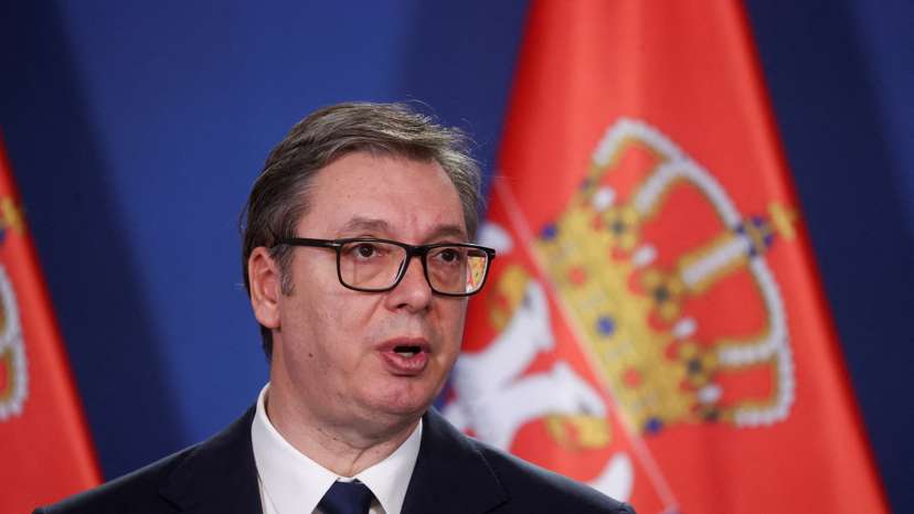 FILE PHOTO: Hungarian PM Orban and Serbian President Vucic meet in Budapest