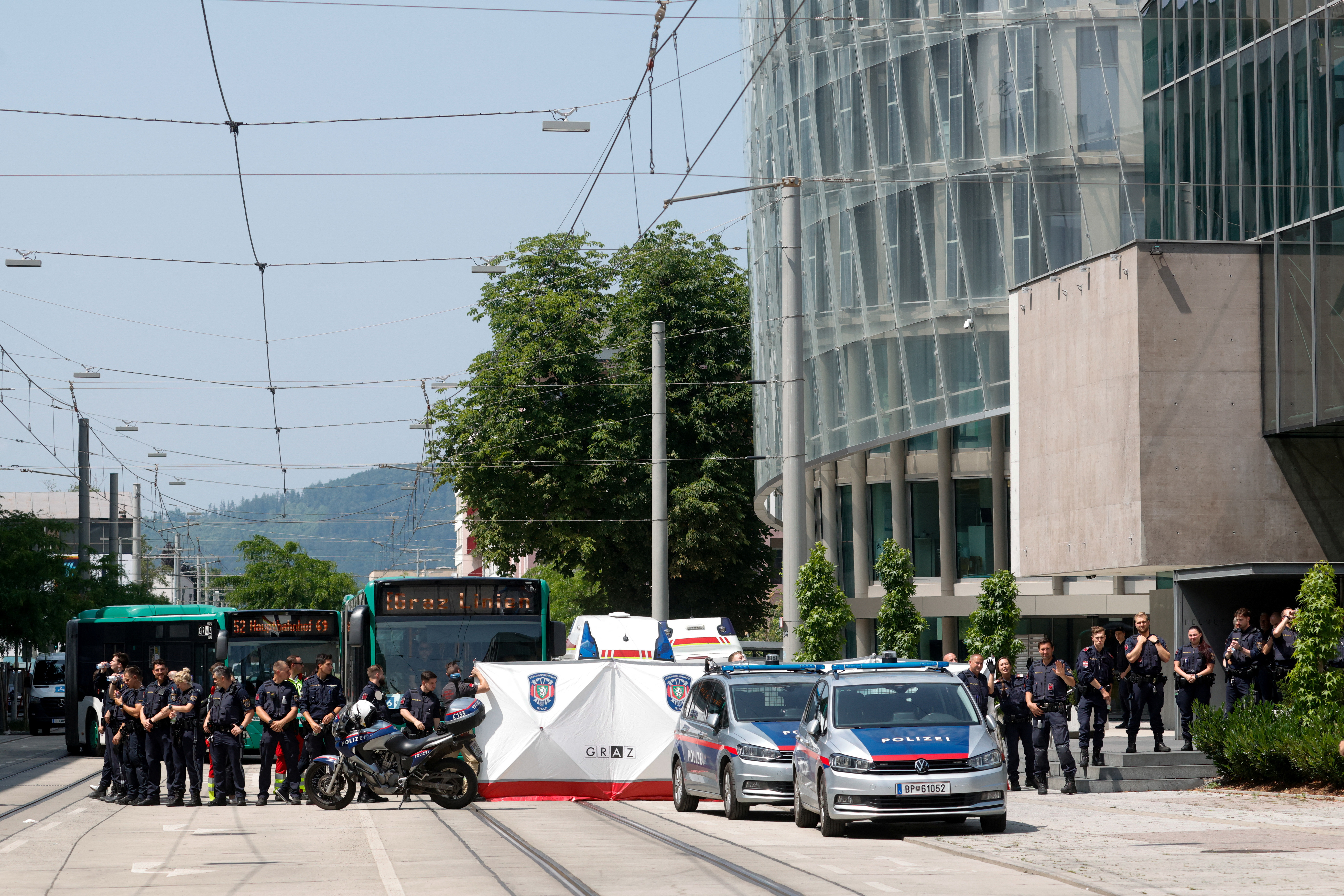 Aftermath of a deadly school shooting in Graz