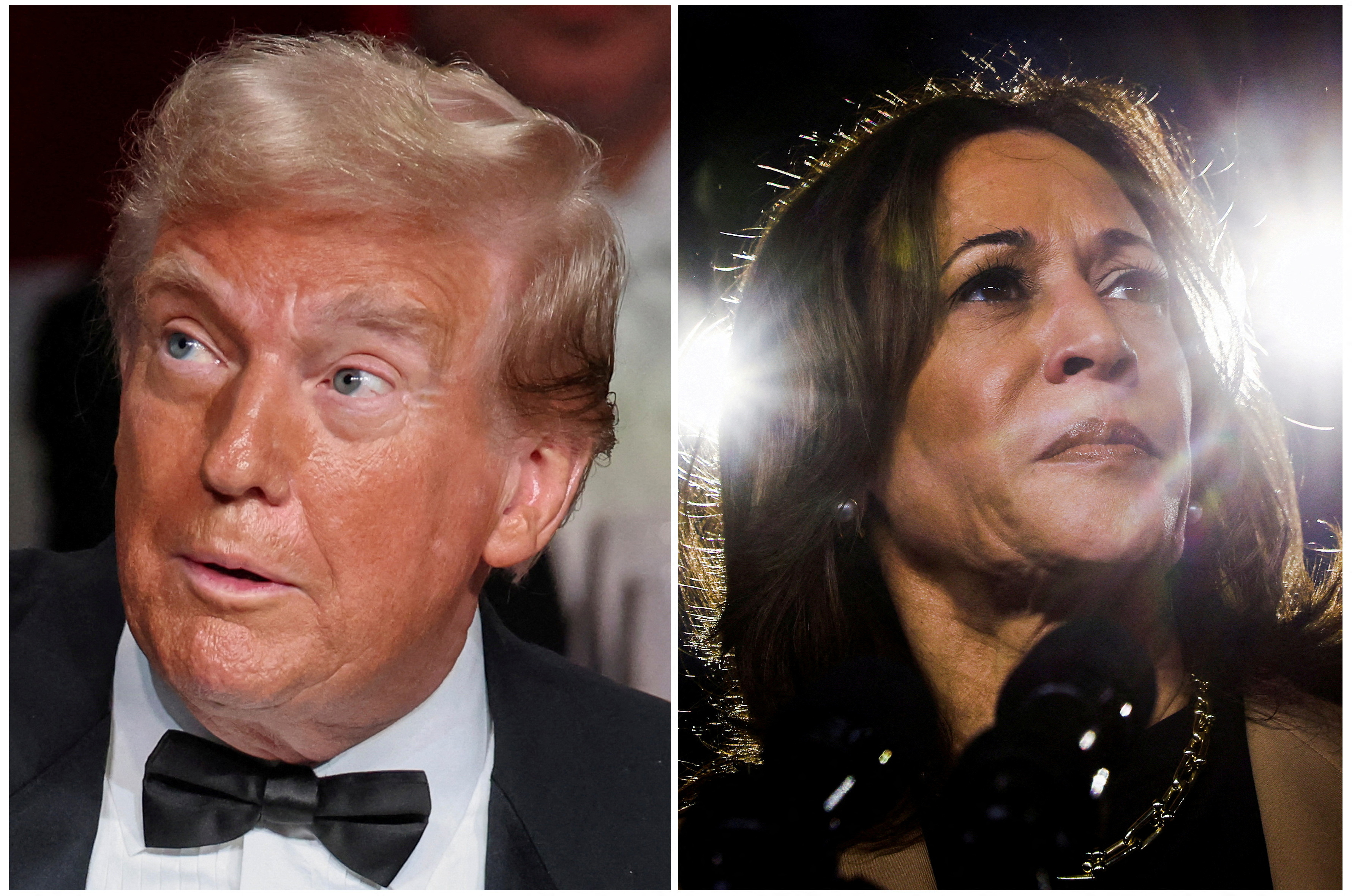 Republican presidential nominee and former U.S. President Donald Trump and Democratic presidential nominee and U.S. Vice President Kamala Harris