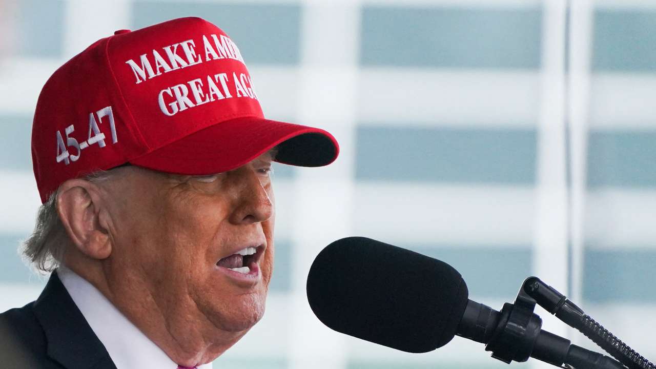 U.S. President Donald Trump attends the commencement ceremony at West Point Military Academy