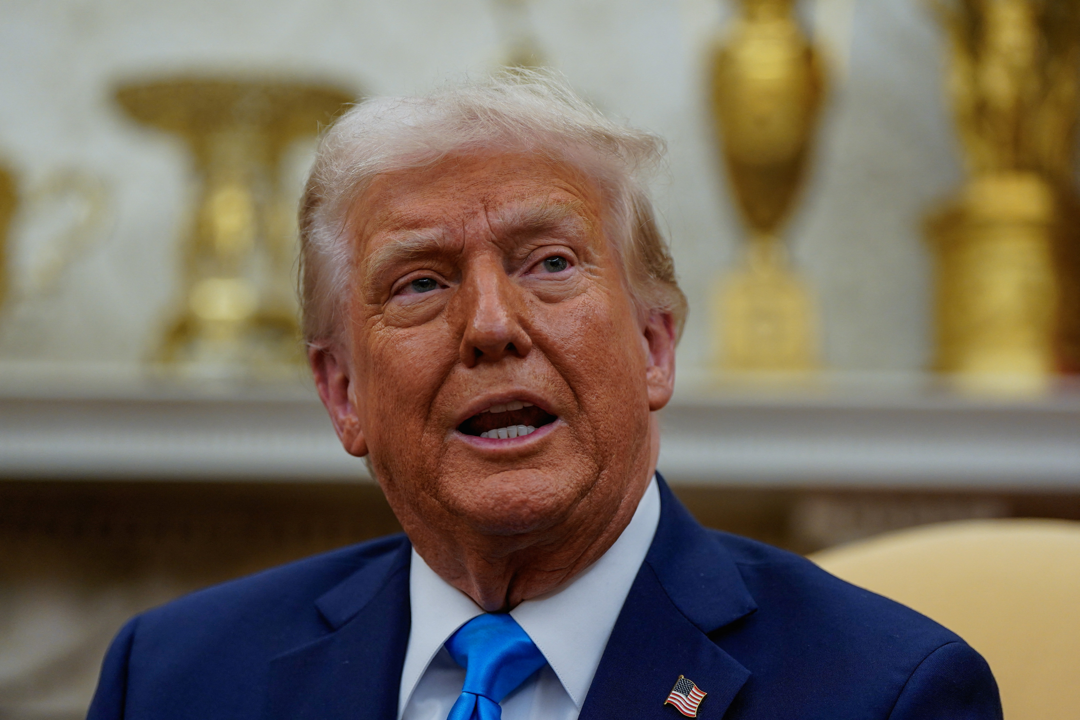 U.S. President Trump meets Israeli PM Netanyahu in Washington