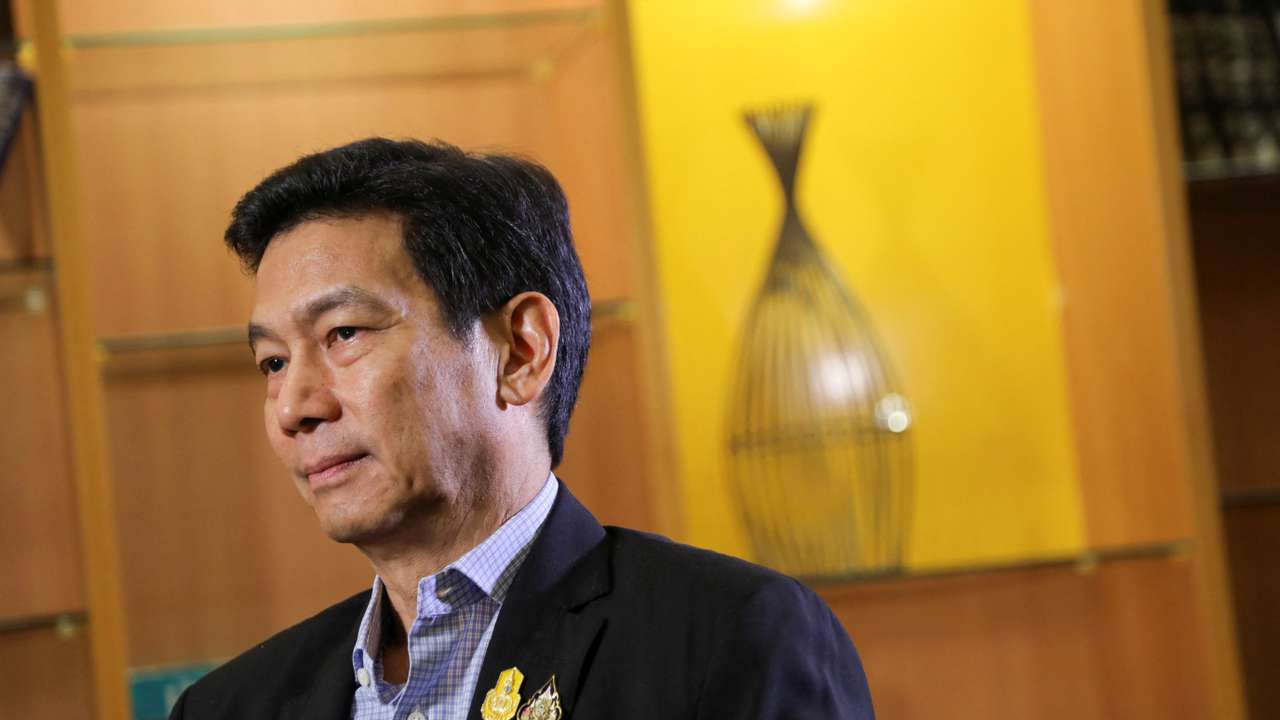 Thai Foreign Minister Parnpree Bahiddha-Nukara speaks with Reuters during an interview in Tel Aviv